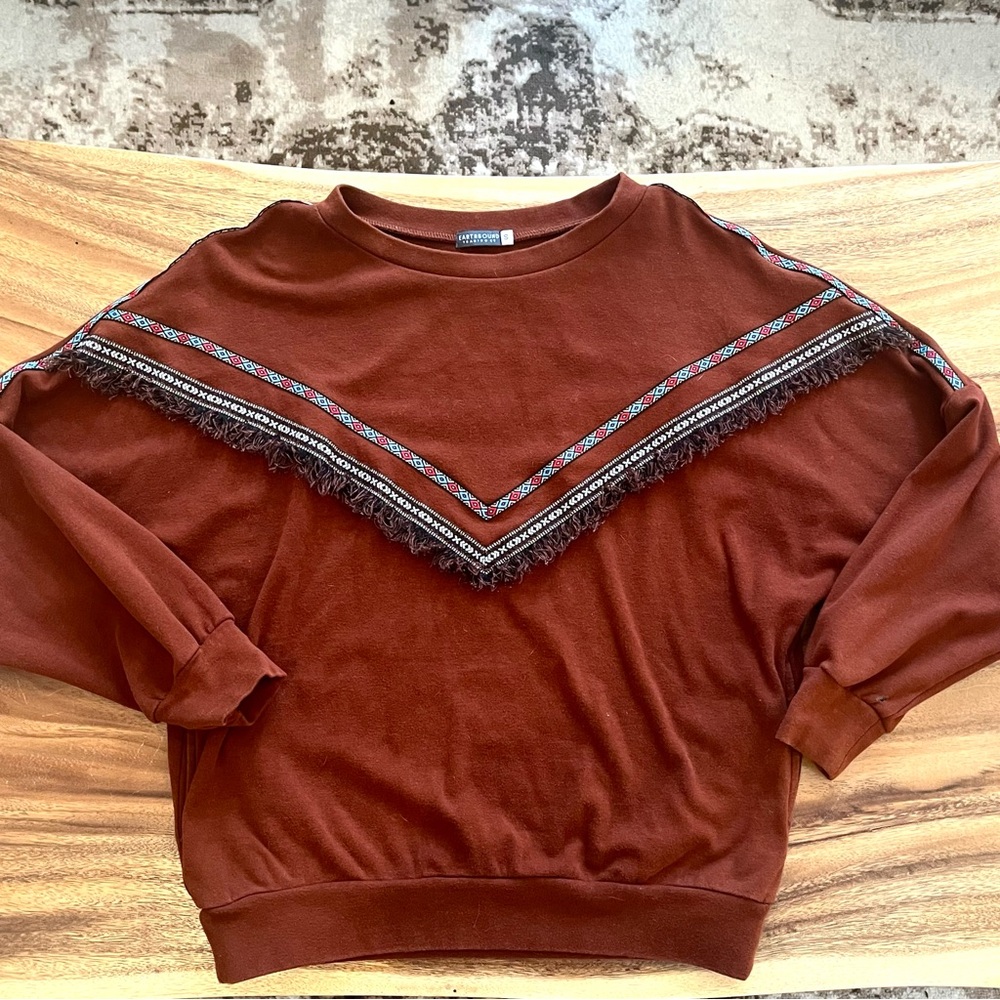 Long Sleeve Sweatshirt Top with Pockets